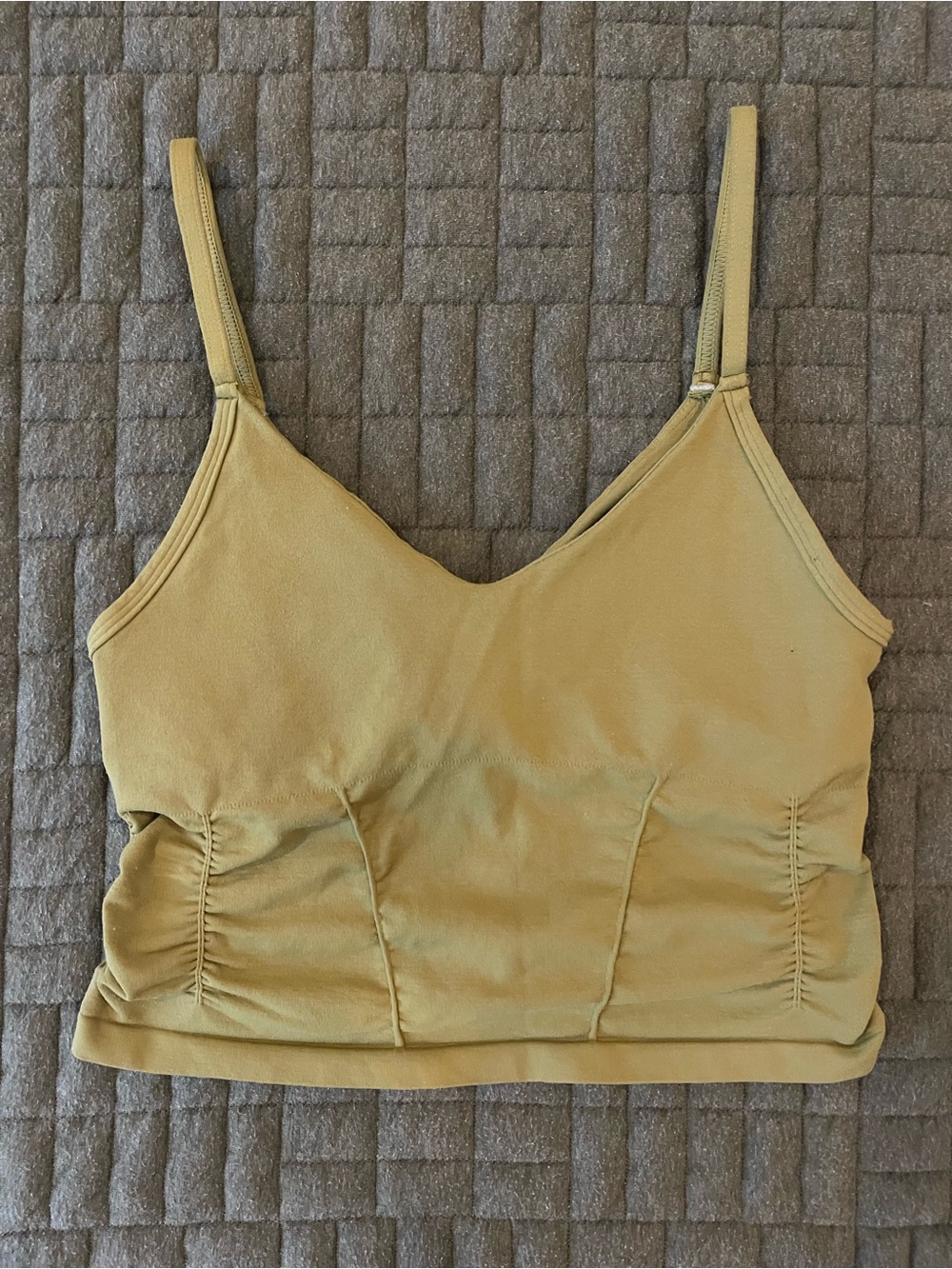 Free People Movement Olive Green Cropped Camisole